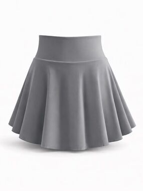 Gray Skater Skirt 🩶 SIZE SMALL | High Waist Flowy | Hidden Pocket | NEW